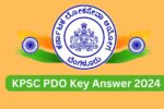 KPSC PDO Key Answer 2024, Check Group C Response Sheets and Objection Link